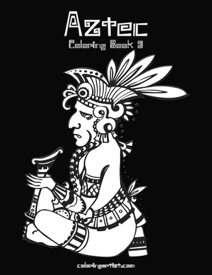 Coperta cărții 'Aztec Coloring Book 3 - Nick Snels'