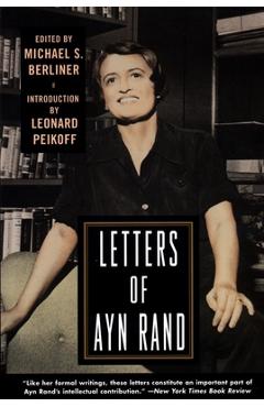 Coperta cărții 'Letters of Ayn Rand - Ayn Rand'