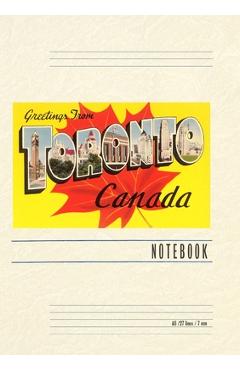 Coperta cărții 'Vintage Lined Notebook Greetings from Toronto, Canada -'