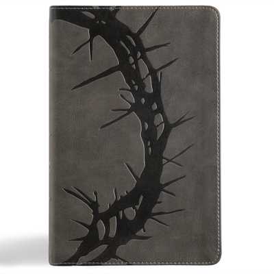 NASB Large Print Personal Size Reference Bible, Charcoal Leathertouch, Indexed - 