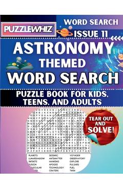 Poza produsului Astronomy - Themed Word Search - Fun & Educational Puzzles for Kids, Teens, and Adults (Large Print Edition): Featuring Engaging Themed Word Search Pu - Puzzlewhiz Publishing