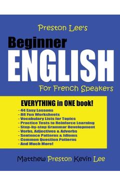 Poza produsului Preston Lee's Beginner English For French Speakers - Matthew Preston