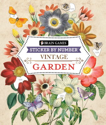 Brain Games - Sticker by Number - Vintage: Garden -