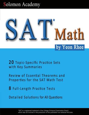 Coperta cărții 'SAT Math: Solomon Academy's SAT Math Book - Yeon Rhee'
