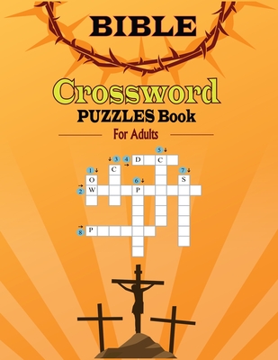 Coperta cărții 'Bible Crossword Puzzle Book For Adults - Teresa Harvey'