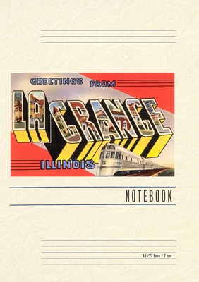 Vintage Lined Notebook Greetings from La Grange, Illinois - 