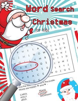 Word Search Christmas for Kids: Word Search Books for Kids Ages 6-8 - 