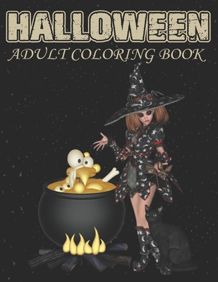 Halloween Adult Coloring Book: An Adult Coloring Book Including Pumpkins, Haunted Houses, Zombies, Spooky Characters, and Relaxing Fall Designs - Pencil Art Publishing