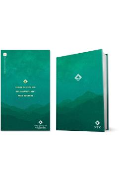 Coperta cărții 'Biblia de Estudio del Diario Vivir Para Jóvenes Ntv Con Filament (Tapa Dura, Verde, Letra Roja) -'