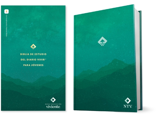 Coperta cărții 'Biblia de Estudio del Diario Vivir Para Jóvenes Ntv Con Filament (Tapa Dura, Verde, Letra Roja) -'