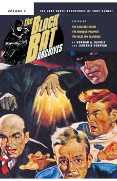 Coperta cărții 'The Black Bat Archives, Volume 7 - Norman A. Daniels'