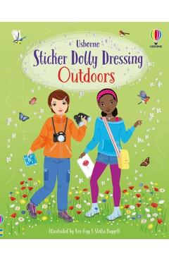 Coperta cărții 'Sticker Dolly Dressing Outdoors - Fiona Watt'