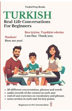 Coperta cărții 'Turkish: Real-Life Conversation for Beginners - Elvin Allazov'