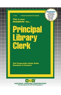 Coperta cărții 'Principal Library Clerk -'