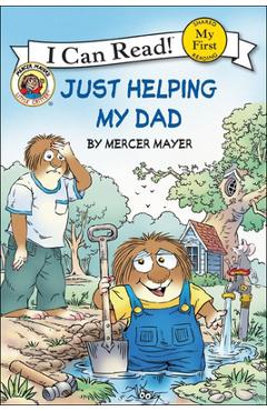 Coperta cărții 'Just Helping My Dad - Mercer Mayer'