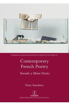Coperta cărții 'Contemporary French Poetry: Towards a Minor Poetics - Daisy Sainsbury'