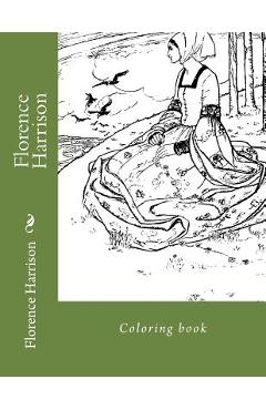 Coperta cărții 'Florence Harrison: Coloring book - Monica Guido'