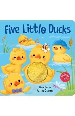 Coperta cărții 'Squeak Me!: Five Little Ducks: Squeaky Plush Board Book - Anna Jones'
