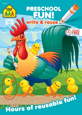 School Zone Preschool Fun! Write & Reuse Workbook - School Zone