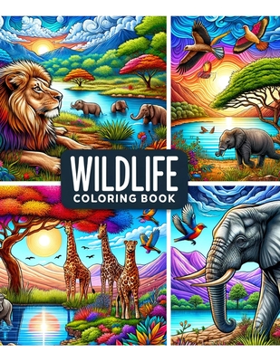 Wildlife coloring book: Amazing Wild Animals Grayscale.colouring For Adult - Brandon Reid Art