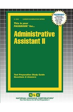 Coperta cărții 'Administrative Assistant II -'