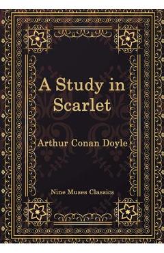 Coperta cărții 'A Study in Scarlet -'