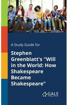 Coperta cărții 'A Study Guide for Stephen Greenblatt's 