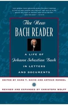 Coperta cărții 'The New Bach Reader - Hans T. David'