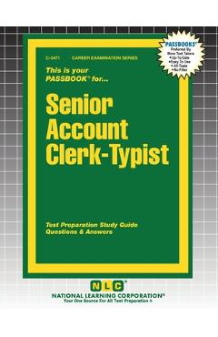 Coperta cărții 'Senior Account Clerk-Typist -'