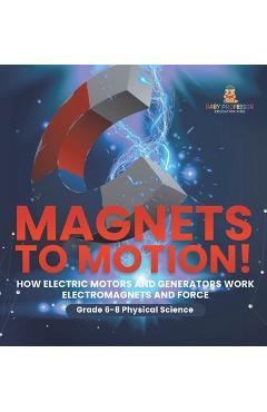 Poza produsului Magnets to Motion! How Electric Motors and Generators Work Electromagnets and Force Grade 6-8 Physical Science - 