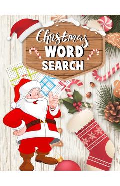 Poza produsului Christmas word search.: Easy Large Print word search Puzzle Book for Adults, Kids & Everyone for the 25 Days of Christmas. - Blue Moon Press House