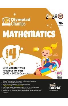 Poza produsului Olympiad Champs Mathematics Class 4 with Chapter-wise Previous 10 Year (2013 - 2022) Questions 5th Edition Complete Prep Guide with Theory, PYQs, Past - 