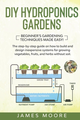 DIY Hydroponics Gardens: The Step-by-Step Guide on How to Build and Design Inexpensive Systems for Growing Vegetables, Fruits, and Herbs withou - James Moore