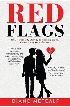 Coperta cărții 'Red Flags: Icks, Personality Quirks, or Warning Signs? How to Know the Difference - Diane Metcalf'