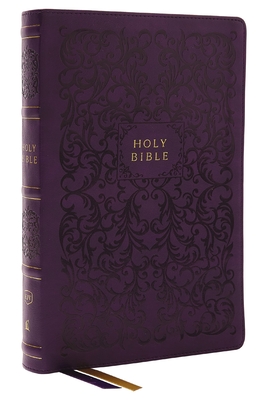 KJV Holy Bible with 73,000 Center-Column Cross References, Purple Leathersoft, Red Letter, Comfort Print (Thumb Indexed): King James Version - 