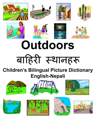 Coperta cărții 'English-Nepali Outdoors/बाहिरी स्थानिरू Children's Bilingual Pictu - Richard Carlson'