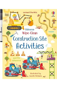 Coperta cărții 'Wipe-Clean Construction Site Activities - Kirsteen Robson'