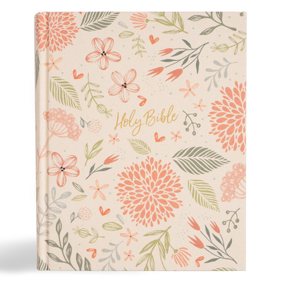 CSB Notetaking Bible, Expanded Reference Edition, Floral Cloth Over Board - 