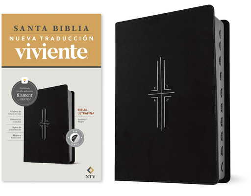 Coperta cărții 'Biblia Ultrafina Ntv, Con Filament (Sentipiel, Negro, Índice, Letra Roja) -'