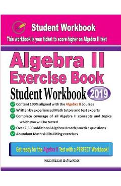 Coperta cărții 'Algebra II Exercise Book: Student Workbook - Ava Ross'