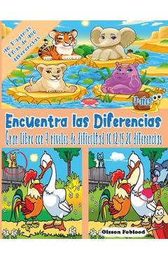 Coperta cărții 'Encuentra las Diferencias: Mi Gran Libro de las Diferencias, Busca y Encuentra Libros Niños 5 años, Pasatiempos niños 6'