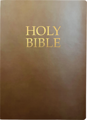Coperta cărții 'Kjver Holy Bible, Large Print, Coffee Ultrasoft: (King James Version Easy Read, Red Letter, Brown) -'