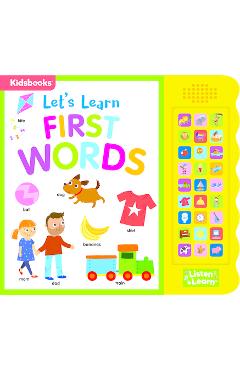 Coperta cărții '27-Button Sound Book Let's Learn First Words - Kidsbooks Publishing'