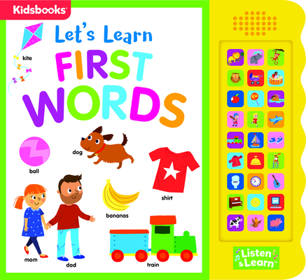 Coperta cărții '27-Button Sound Book Let's Learn First Words - Kidsbooks Publishing'