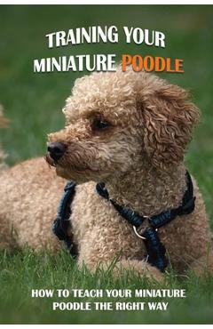 Coperta cărții 'Training Your Miniature Poodle: How To Teach Your Miniature Poodle The Right Way: Basic Training For Miniature Poodle'