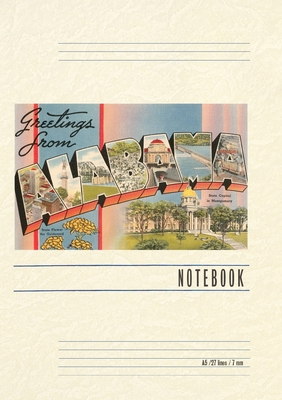 Vintage Lined Notebook Greetings from Alabama - 