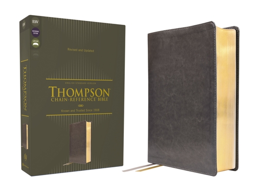 Coperta cărții 'Esv, Thompson Chain-Reference Bible, Leathersoft, Gray, Red Letter - Frank Charles Thompson'