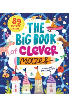 Coperta cărții 'The Big Book of Clever Mazes -'