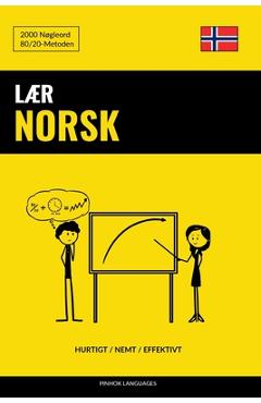 Coperta cărții 'Lær Norsk - Hurtigt / Nemt / Effektivt: 2000 Nøgleord - Pinhok Languages'