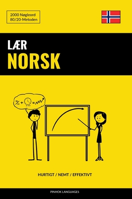 Coperta cărții 'Lær Norsk - Hurtigt / Nemt / Effektivt: 2000 Nøgleord - Pinhok Languages'